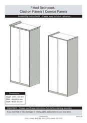 House Beautiful Realm Fitted Look Double Wardrobe Assembly Instructions Manual