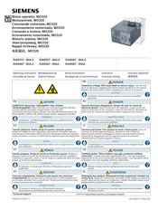Siemens 3VA9467-0HA 0 Series Operating Instructions Manual