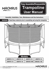Upper Bounce MACHRUS UBSF01-7.5 User Manual