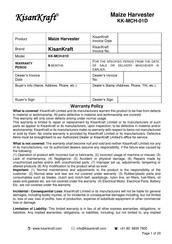 KISANKRAFT KK-MCH-01D Manual
