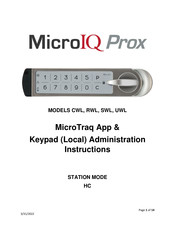 MicroIQ Prox RWL Instructions Manual