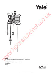 Columbus McKinnon Yale Mtrac Mini Translated Operating Instructions