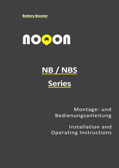 Noqon NBS1260 Installation And Operating Instructions Manual