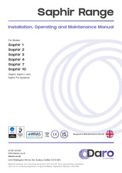 Daro Saphir Series Installation, Operating And Maintenance Manual