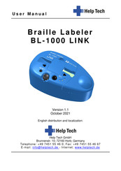 Help Tech BL-1000 LINK User Manual