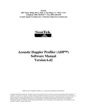 SonTek ADP Software Manual