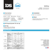 IDS VX Pro 96 Series Installation Manual