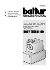 baltur CS 35 Technical Instructions For Installation