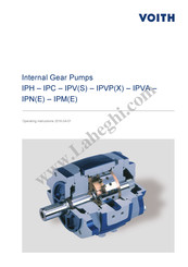 Voith IPH6 Operating Instructions Manual