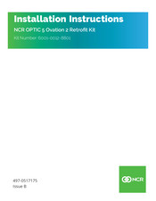 NCR 6001-0012-8801 Installation Instructions Manual
