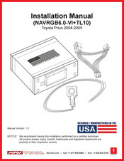 NAV TOOL NAVRGB6.0-VI Installation Manual