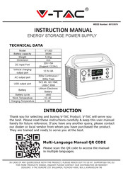 V-TAC VT-303 Instruction Manual