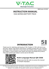 V-Tac ESS Series Instruction Manual