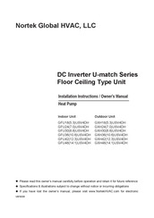 Nortek GFU48USV4DH Installation Instructions & Owner's Manual