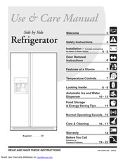 Frigidaire FRS23R4CB5 Use & Care Manual