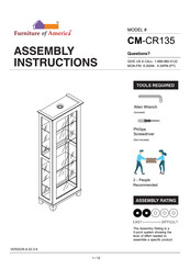 Furniture of America Ludden CM-CR135 Assembly Instructions Manual
