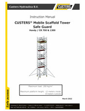 CUSTERS CR 700 Instruction Manual