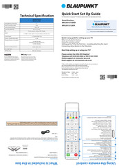 Blaupunkt BN32H1372EKB Quick Start Manual