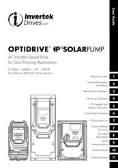Invertek Drives OPTIDRIVE ODP-2-24150-3KF42-SN Manual