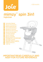 Joie mimzy spin 3in1 Instruction Manual