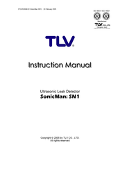 TLV SonicMan SN1 Instruction Manual
