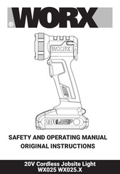 Worx WX025 Safety And Operating Manual
