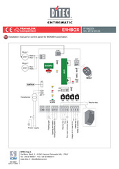 Ditec ENTREMATIC E1HBOX Manual