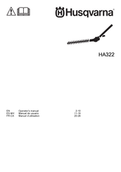 Husqvarna HA322 Operator's Manual
