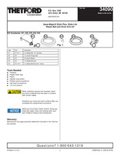 Thetford Aqua-Magic Style Plus Quick Start Manual