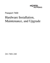 Nortel Passport 7400 Hardware Installation, Maintenance, And Troubleshooting