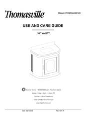 Thomasville Lancaster THMSVL36EVO Use And Care Manual