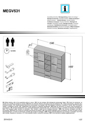 möbelando Iwaniska II MEGV531 Assembling Instruction