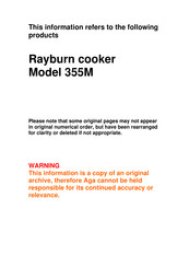Rayburn Heatranger 355M Manual
