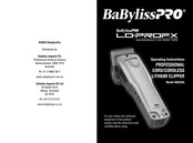 Babylisspro LO-PRO FX B825GA Operating Instructions Manual