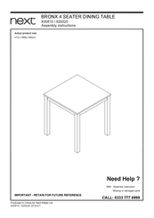 Next BRONX 835815 Assembly Instructions Manual