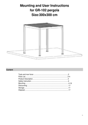 Metalcraft GR-102 Mounting And User Instructions