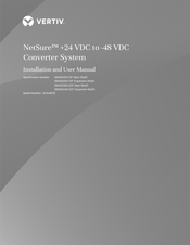 Vertiv 584622300 Installation And User Manual