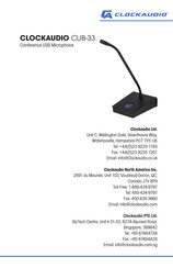 Clockaudio CUB-33 Quick Start Manual