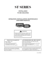 Re-Verber-Ray ST-40-150 N Operation, Installation, Maintenance And Parts Manual