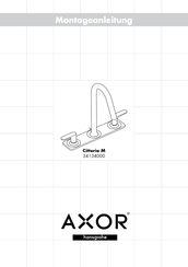Hans Grohe AXOR Citterio M 34134000 Assembly Instructions Manual