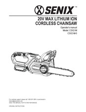 Senix CSX2-M-0 Operator's Manual