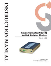 Campbell Raven CDMA1X Instruction Manual