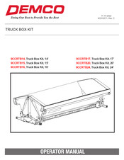 Demco 9CCRTB15 Operator's Manual