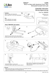 Hill-Rom Golvo 5.275 Assembly Instruction Manual