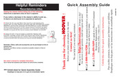 Hoover Fusion Quick Assembly Manual