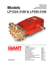 Giant LP250-3100 Operating Instructions/ Repair And Service Manual