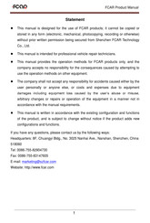 Fcar FV100 Product Instruction Manual