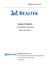 Realtek RTL8852AE User Manual
