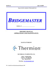 Thermion BRIDGEMASTER Owner's Manual