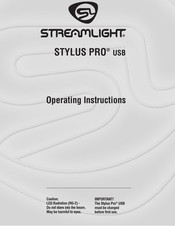 StreamLight STYLUS PRO USB Operating Instructions